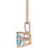 Charm your March-born girl with this beautiful gemstone pendant.