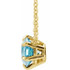 Charm your March-born girl with this beautiful gemstone pendant.