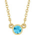 Charm your March-born girl with this beautiful gemstone pendant.