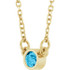 Charm your March-born girl with this beautiful gemstone pendant.