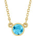 Charm your March-born girl with this beautiful gemstone pendant.