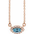 Charm your March-born girl with this beautiful gemstone pendant.