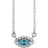 Charm your March-born girl with this beautiful gemstone pendant.