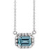 Charm your March-born girl with this beautiful gemstone pendant.