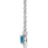 Charm your March-born girl with this beautiful gemstone pendant.