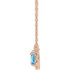 Charm your March-born girl with this beautiful gemstone pendant.