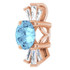 Charm your March-born girl with this beautiful gemstone pendant.