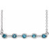 Charm your March-born girl with this beautiful gemstone pendant.