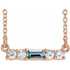 Charm your March-born girl with this beautiful gemstone pendant.