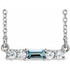 Charm your March-born girl with this beautiful gemstone pendant.