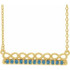 Charm your March-born girl with this beautiful gemstone pendant.