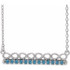 Charm your March-born girl with this beautiful gemstone pendant.