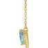 Charm your March-born girl with this beautiful gemstone pendant.