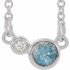 Charm your March-born girl with this beautiful gemstone pendant.