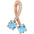 Charm your March-born girl with this beautiful gemstone pendant.
