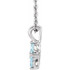 Charm your March-born girl with this beautiful gemstone pendant.