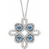 Charm your March-born girl with this beautiful gemstone pendant.