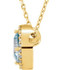 Charm your March-born girl with this beautiful gemstone pendant.