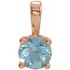 Charm your March-born girl with this beautiful gemstone pendant.