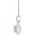 Charm your March-born girl with this beautiful gemstone pendant.