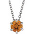 Celebrate their November birthday with this smart and stylish citrine pendant.