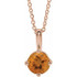 Celebrate their November birthday with this smart and stylish citrine pendant.