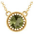 Regal and radiant, this exquisite fashion pendant was designed to captivate the August-born birthday girl. Crafted in cool 14K yellow gold, the eye is drawn to the mesmerizing 5.0mm round-shaped, peridot center stone. Polished to a brilliant shine, this pendant suspends from an 18.0-inch cable chain.