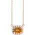 Celebrate their November birthday with this smart and stylish citrine pendant.
