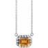 Celebrate their November birthday with this smart and stylish citrine pendant.