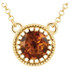 Regal and radiant, this exquisite fashion pendant was designed to captivate the November-born birthday girl. Crafted in cool 14K yellow gold, the eye is drawn to the mesmerizing 5.0mm round-shaped, citrine center stone. Polished to a brilliant shine, this pendant suspends from an 18.0-inch cable chain.