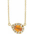Celebrate their November birthday with this smart and stylish citrine pendant.