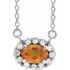 Celebrate their November birthday with this smart and stylish citrine pendant.
