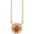 Celebrate their November birthday with this smart and stylish citrine pendant.