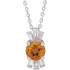Celebrate their November birthday with this smart and stylish citrine pendant.
