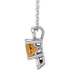 Celebrate their November birthday with this smart and stylish citrine pendant.