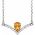 Celebrate their November birthday with this smart and stylish citrine pendant.