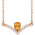 Celebrate their November birthday with this smart and stylish citrine pendant.
