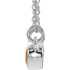 Celebrate their November birthday with this smart and stylish citrine pendant.