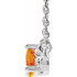 Celebrate their November birthday with this smart and stylish citrine pendant.