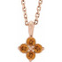 Celebrate their November birthday with this smart and stylish citrine pendant.