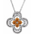 Celebrate their November birthday with this smart and stylish citrine pendant.