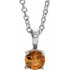 Celebrate their November birthday with this smart and stylish citrine pendant.