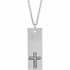 Simple and stylish, this cross pendant is a sparkling reflection of her faith.