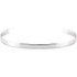 This sterling silver bangle bracelet elevates any attire.