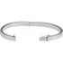 This sterling silver bangle bracelet elevates any attire.