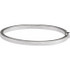 This sterling silver bangle bracelet elevates any attire.