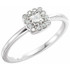 She'll be delighted to receive this charming diamond ring.