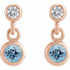 These aquamarine earrings add a touch of elegance to any ensemble.