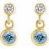 These aquamarine earrings add a touch of elegance to any ensemble.