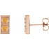 Celebrate your November birthday with these sophisticated citrine earrings.